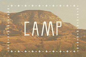 CAMP FONT - From By Hand Designs