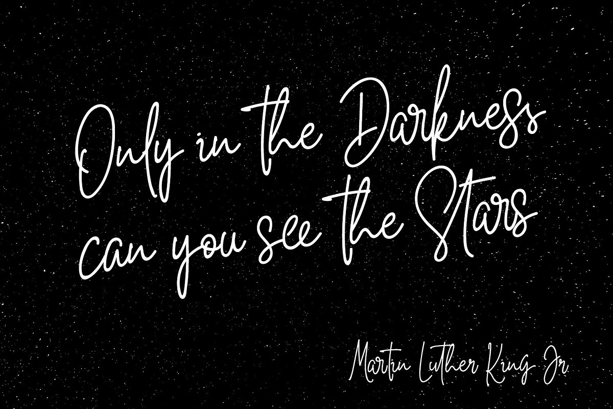 White Star - Chic Handwritten Font, a Script Font by din-studio.com (Photo 2 of 8)