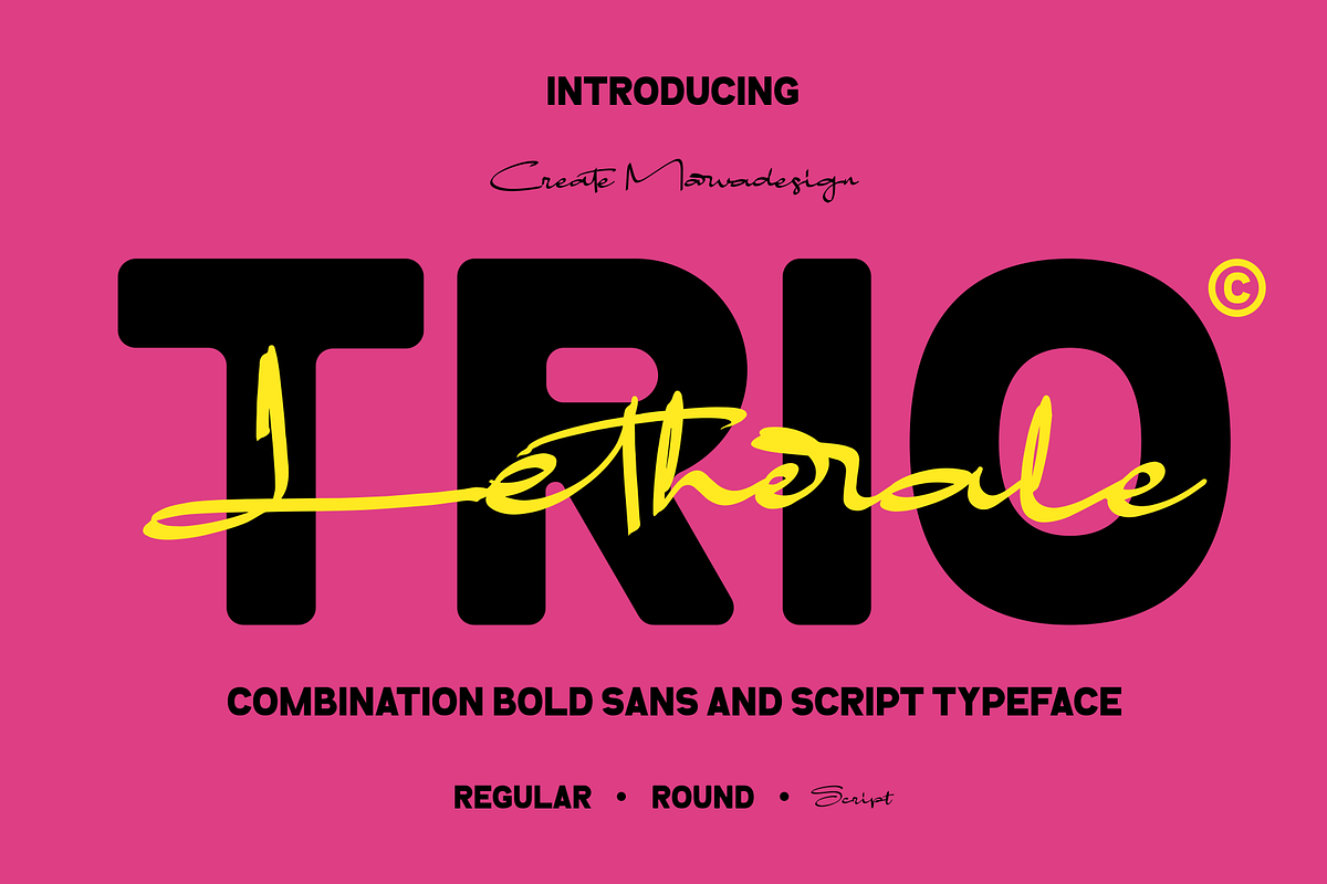 Letherale - Font Trio, a Sans Serif Font by Marvadesign (Photo 1 of 12)