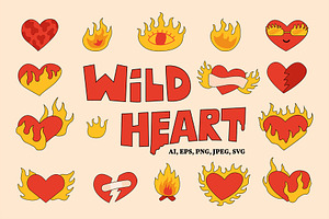 Wild Heart | Cliparts, Patterns