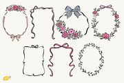 Spring Frames PNG Clipart Bundle, a Decorative Illustration by LemonDesign (Thumbnail 3 of 3)