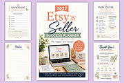 2027 Etsy Seller Success Planner, a Stationery Template by Designmela01 (Thumbnail 6 of 6)