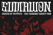 Sumawon, a Blackletter Font by Yktypstd (Thumbnail 1 of 6)