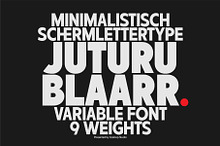Juturu Blaarr - Clean Geometric Font