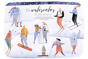 A Walk in the Mountains Watercolors, a Decorative Illustration by Bibela (Thumbnail 3 of 14)
