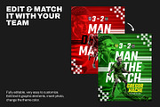 Football Club Instagram Templates, a Social Media Template by Bornx Design (Thumbnail 3 of 7)