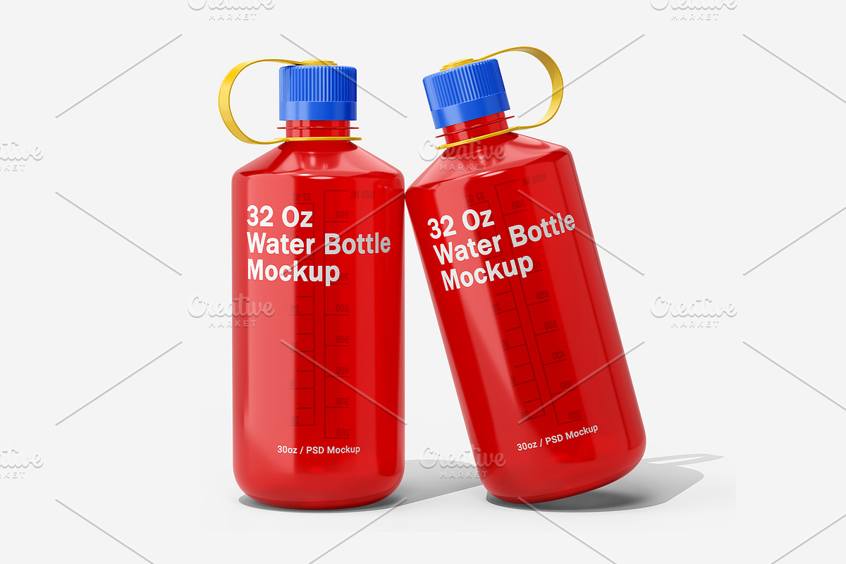 Narrow Mouth Water Bottle Vol.2, a Packaging Mockup by Akebareee (Photo 6 of 7)