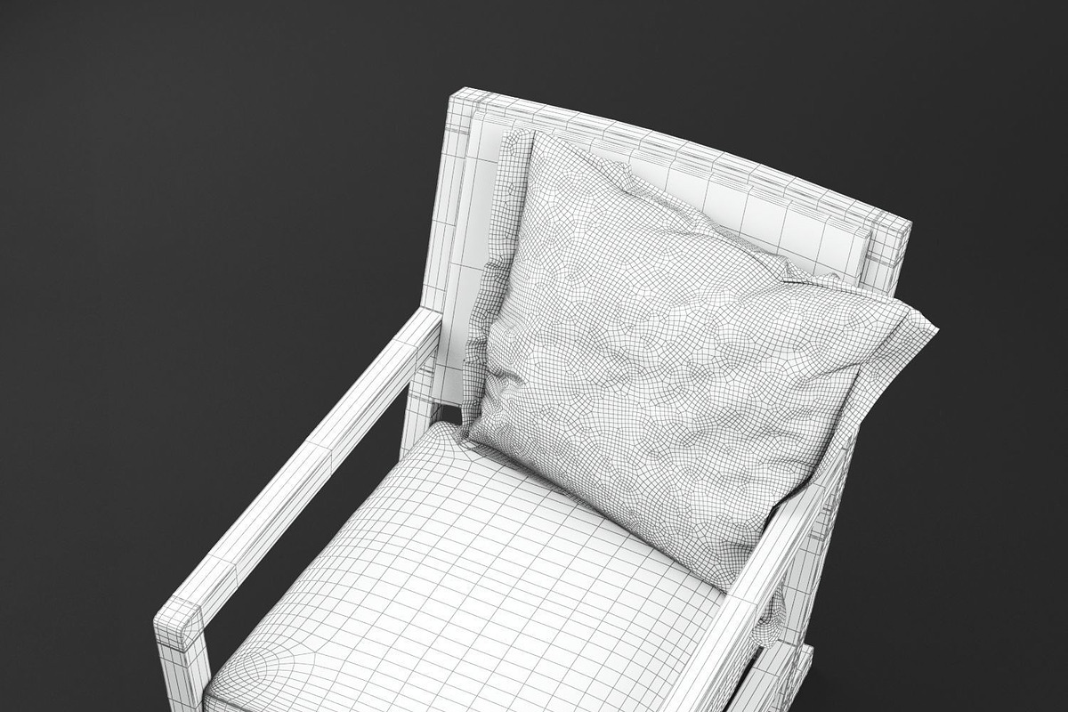 Clio Maxalto Armchair B&B Italia, a Furniture 3D Model by NOMODOL (Photo 7 of 7)