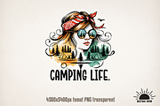 Camping Sublimation Bundle Hiking, an Object Graphic by GlitterCraft (Thumbnail 19 of 21)