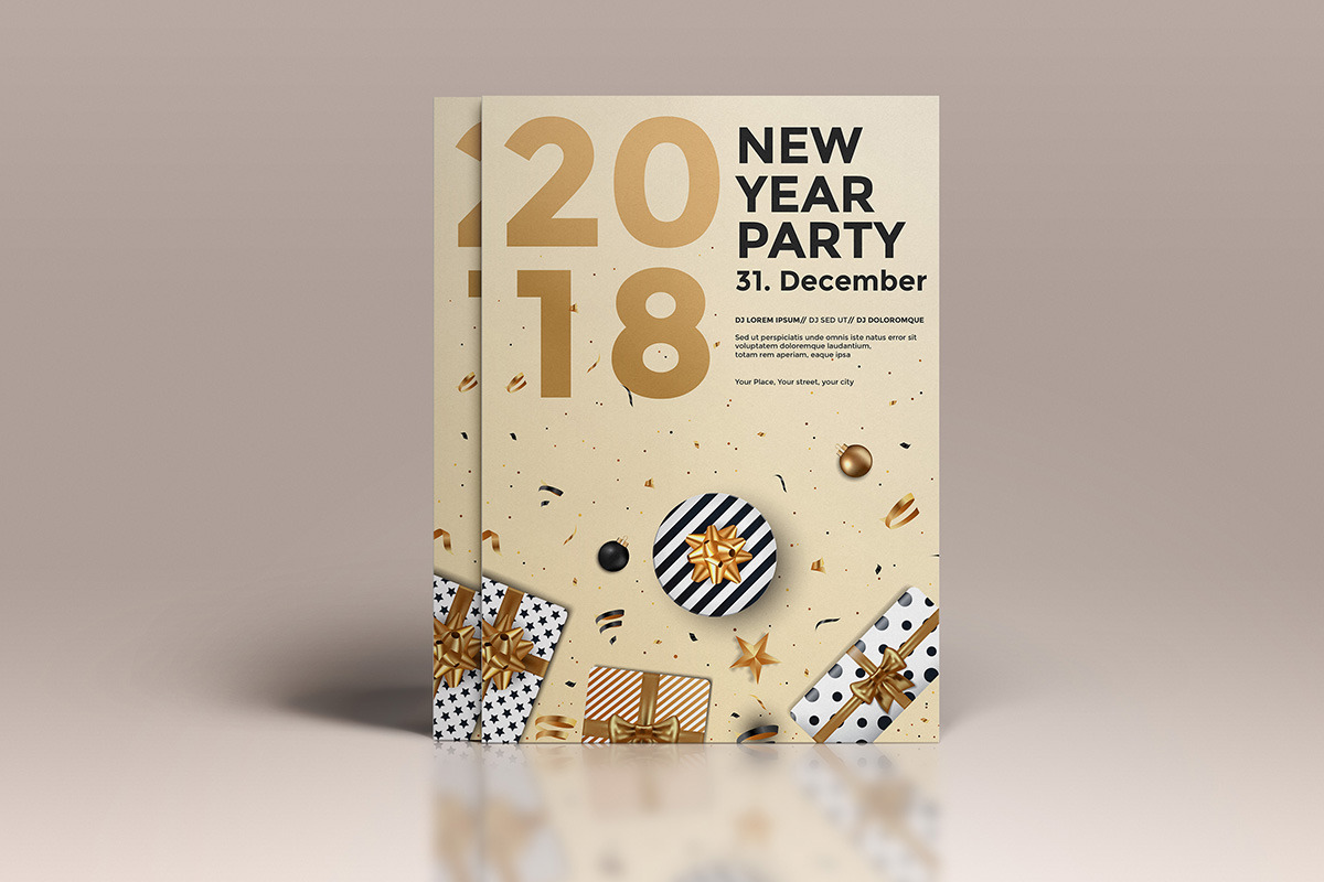 Set of 10 Christmas Party Flyer, a Flyer Template by Creative Graphics (Photo 5 of 12)