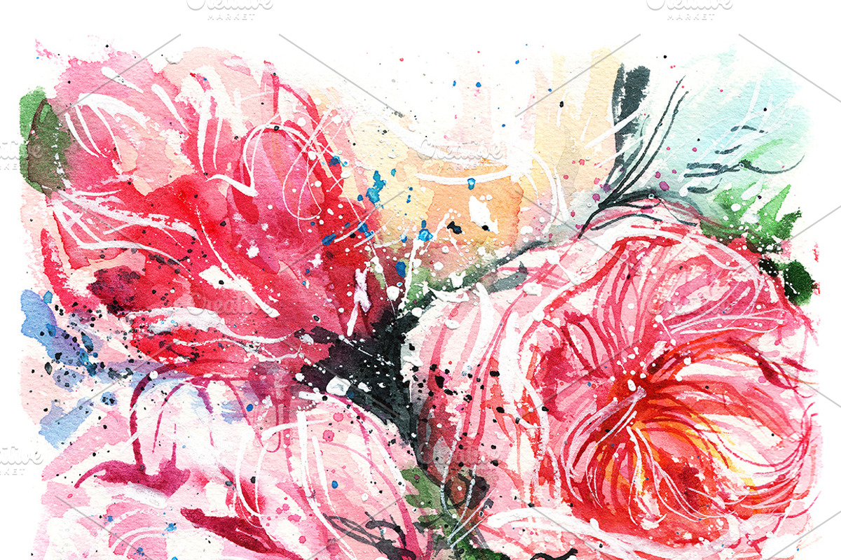 tulips and poppies, a Texture Illustration by coconut_forest (Photo 2 of 3)