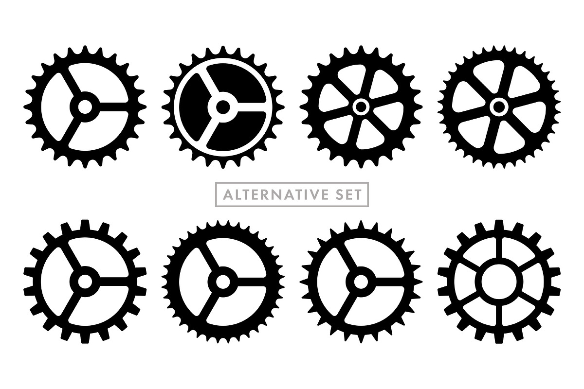 Gear Vector Set, an Object Graphic by Krafti Lab (Photo 2 of 2)