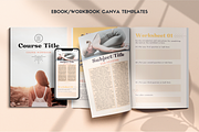 Workbook ebook Canva template Sunset, a Templates & Theme by Monarch 21 Design (Thumbnail 1 of 8)