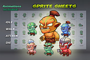 6 Orcs Game Sprites Set, an Illustration by DionArtworks (Thumbnail 3 of 3)