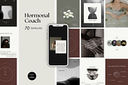 Hormone Health Instagram Templates, a Social Media Template by Terraa Studio Design (Thumbnail 1 of 10)