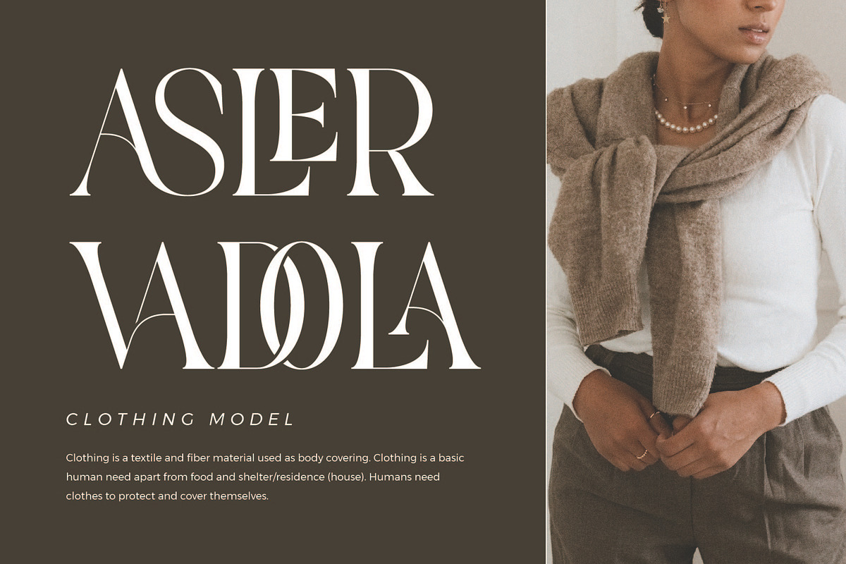 Vannesa - Classy Serif Font, a Serif Font by Aqeel_Art (Photo 3 of 9)