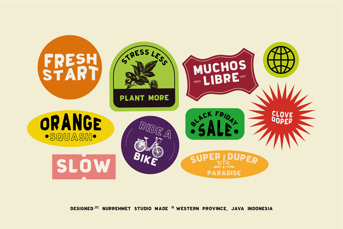 Clovedoper Family - Modern Vintage, a Font by Nurrehmet Studio (Photo 6 of 10)