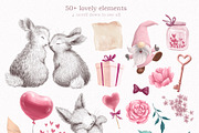 Valentine bunny kit, an Animal Illustration by Funnystore (Thumbnail 4 of 14)