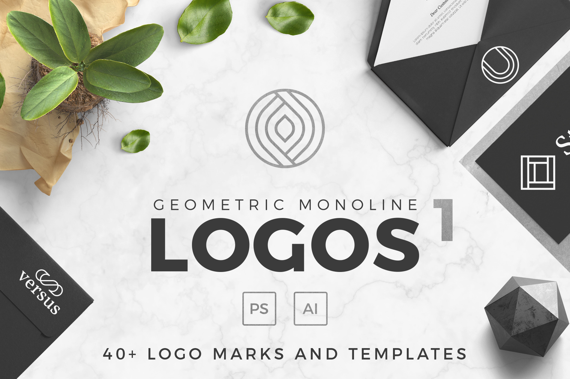 Geometric Logos - volume 01, a Branding & Logo Template by Davide Bassu