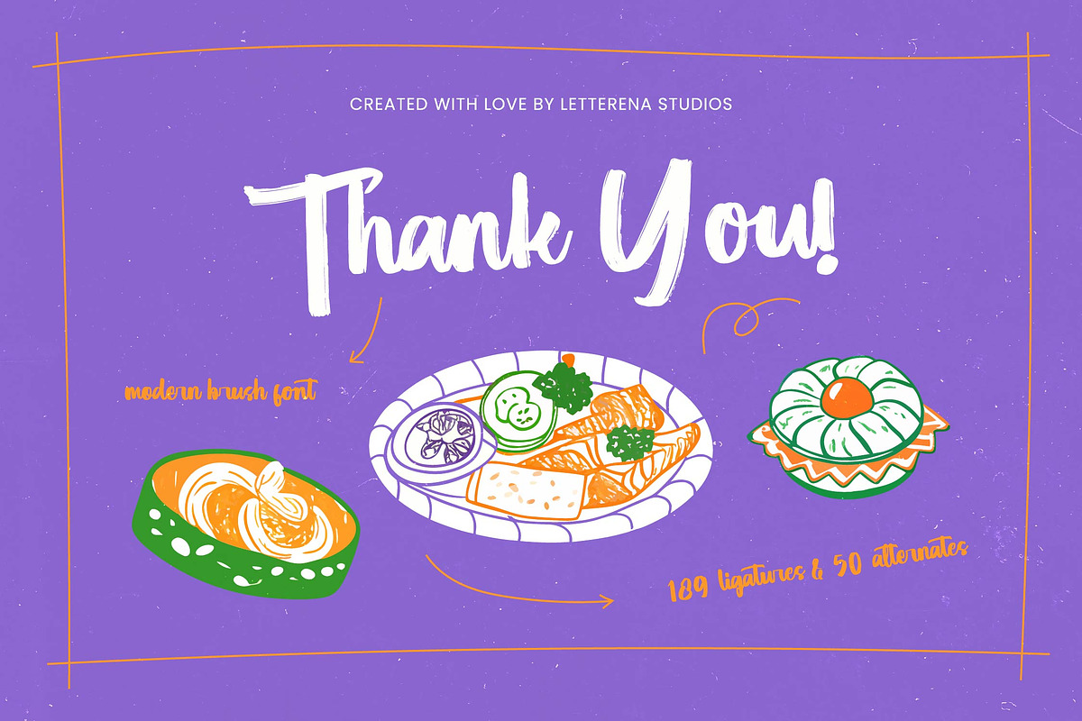 Munch Platter Modern Brush Font, a Script Font by Letterena Studios Script (Photo 20 of 20)