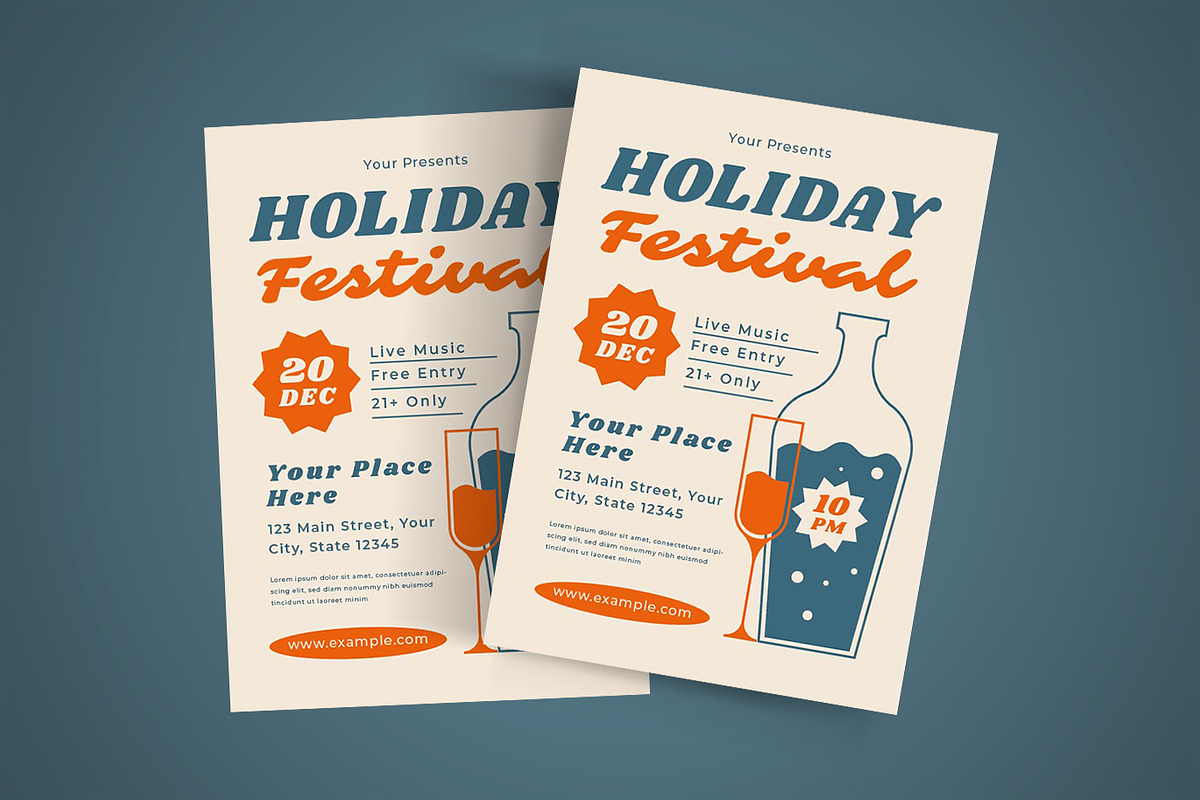 Holiday Festival Flyer Set, a Flyer Template by Pitchlook.Studio (Photo 3 of 3)