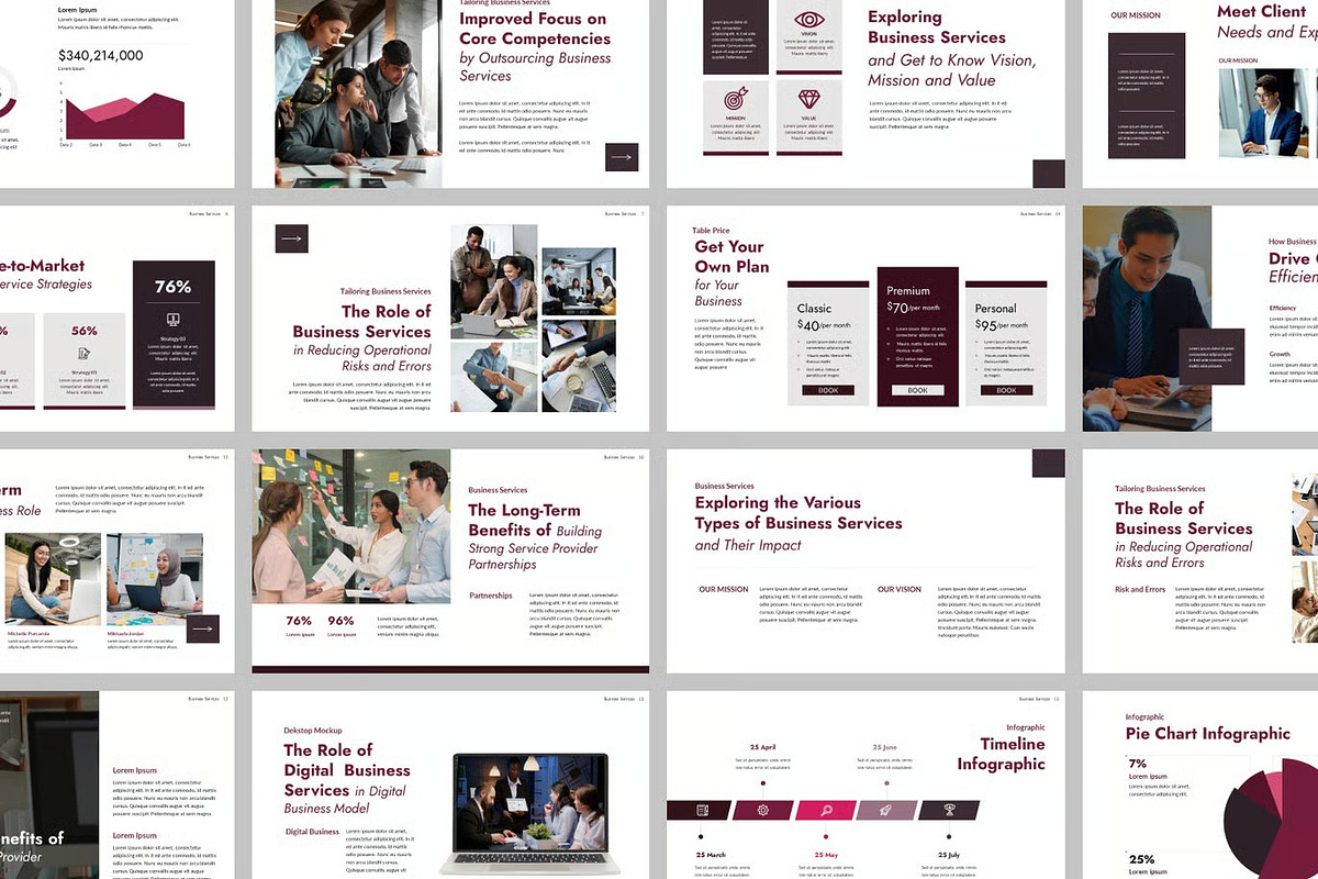 Business Service Powerpoint, GSLides preview 2