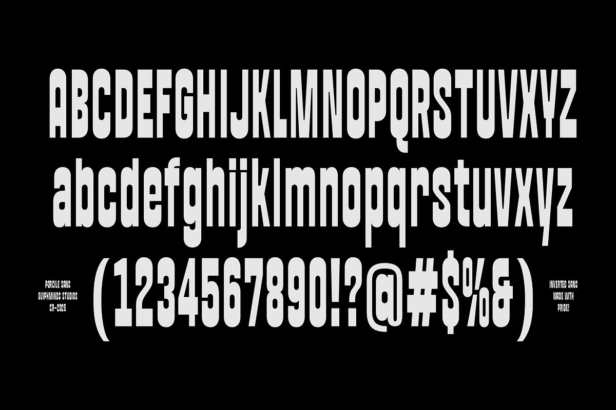 Porcile Font, a Sans Serif Font by Glyphminds Studios (Photo 8 of 10)