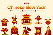 Chinese New Year Illustrations, a Decorative Illustration by Creative Stall (Thumbnail 1 of 8)