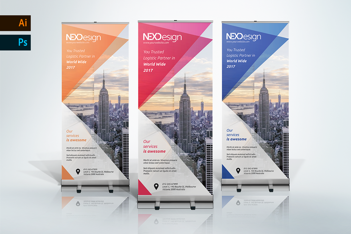 Corporate Roll up Banner - nex, a Marketing Template by UNIK Agency (Photo 2 of 5)