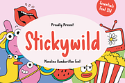 Stickywild, a Handwritten Font by Essentials Studio (Thumbnail 1 of 8)