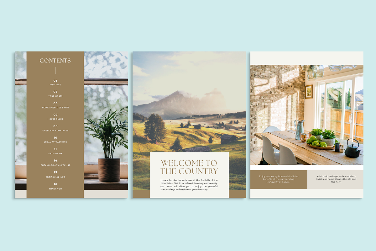 Luxury Airbnb Welcome Guide, a Marketing Template by Verte Studio (Photo 6 of 10)