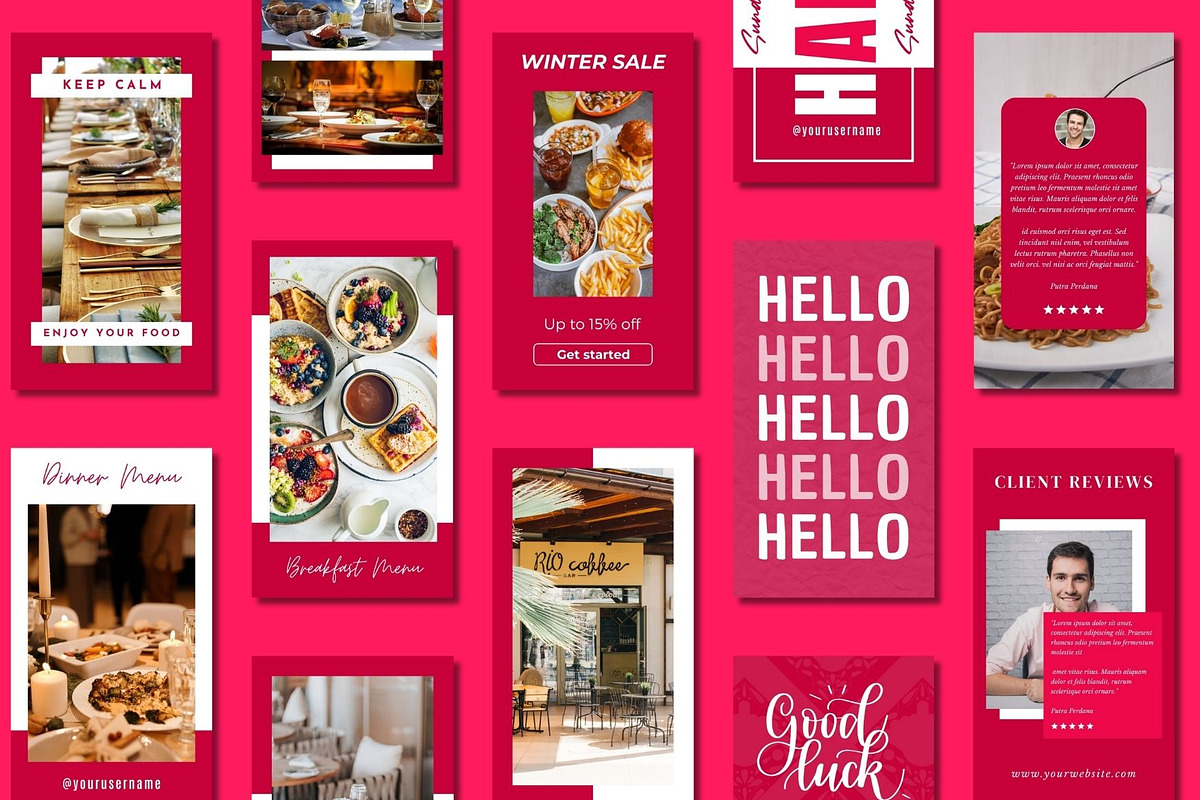 Food Blogger Story Canva Templates, a Templates & Theme by BoontenStudio (Photo 3 of 8)
