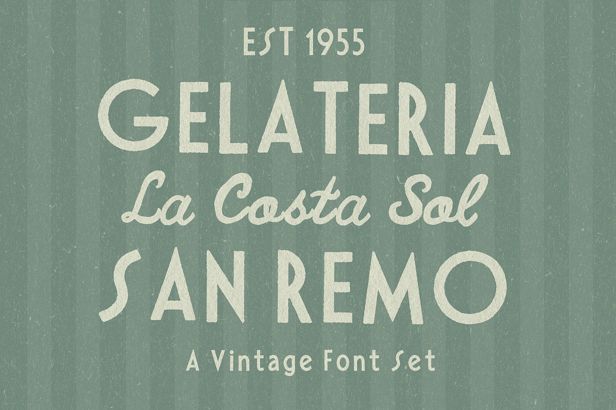 Vintage Sign Painter Sans and Script, a Handwritten Font by Laras Wonderland (Photo 16 of 19)