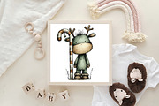 Whimsical Christmas Reindeer Clipart, an Illustration by CraftArtStudio (Thumbnail 6 of 6)