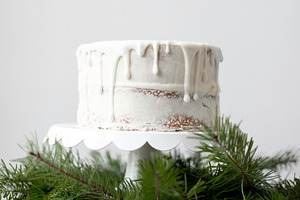 Naked Cake Styled Stock Photo Winter