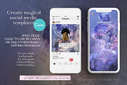 Celestial Magic Cosmic Backg, a Texture Graphic by Vintage Digital Textures (Thumbnail 5 of 13)