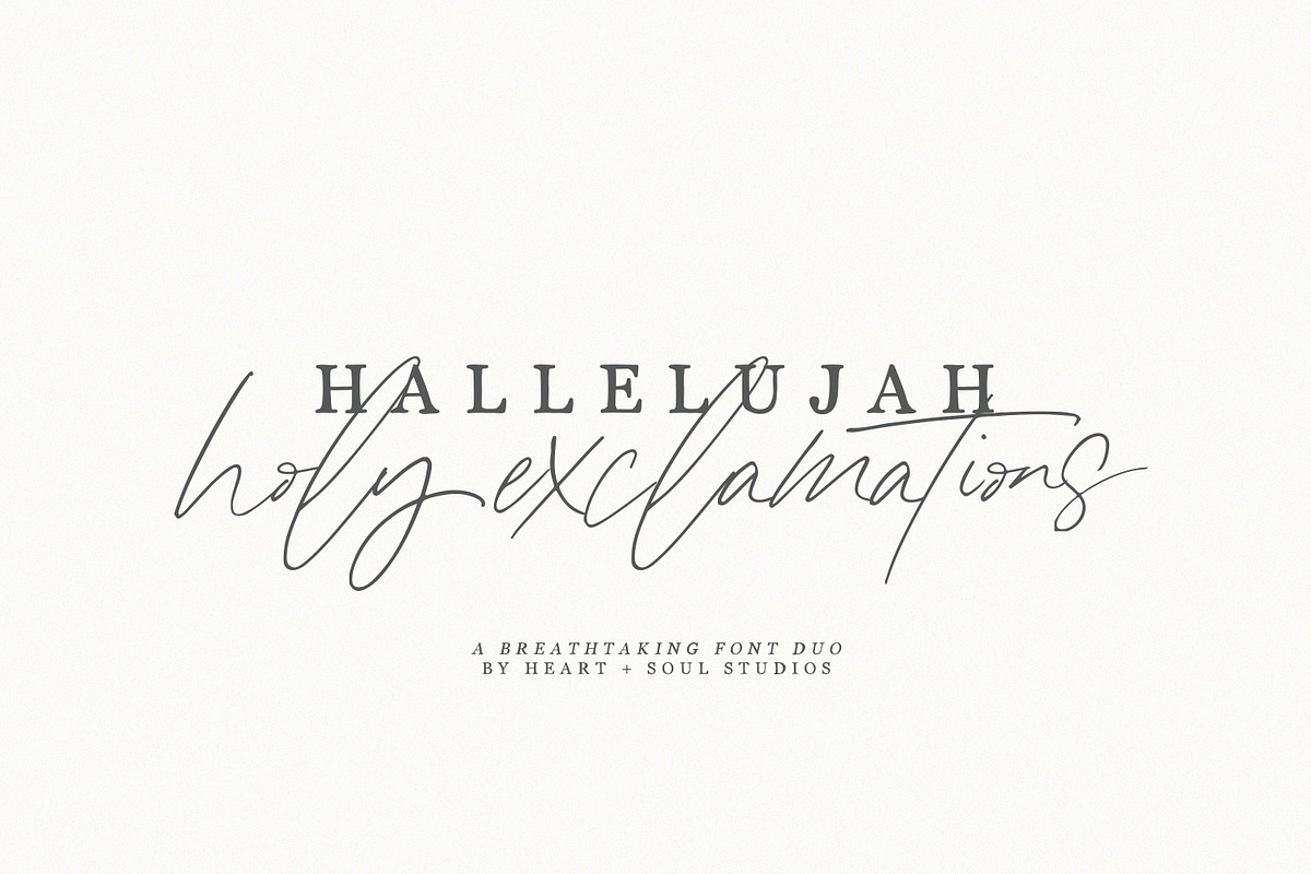 Hallelujah | Font Duo