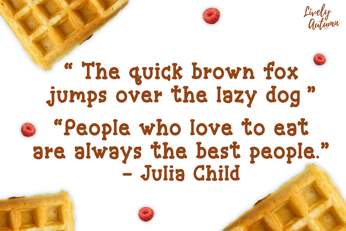 Waffle Font, a Handwritten Font by LivelyAutumn11.11 (Photo 4 of 4)