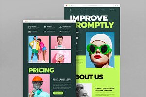 Creative Agency Landing Page, an UI Kit Template by CreativeShaper