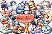 Sweet Dreams Sign ,Sleepy Animals Cl, an Illustration by SVGArt (Thumbnail 1 of 8)