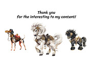 Vintage Hunting Kids Clipart Bundle, an Animal Illustration by InkyQueenArt (Thumbnail 5 of 5)