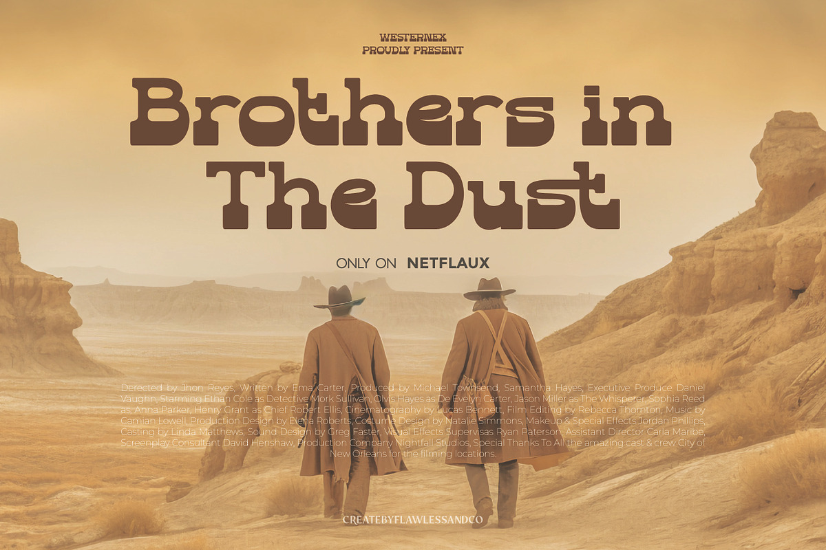 Dusty Rodeo - Vintage Western Font, a Serif Font by Flawless And Co (Photo 5 of 10)