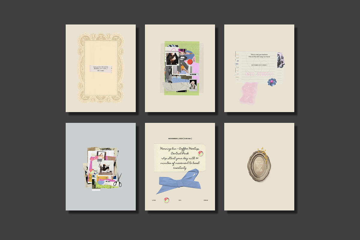 XVV Creative Collage Canva Templates, a Social Media Template by rainbojelia (Photo 7 of 14)
