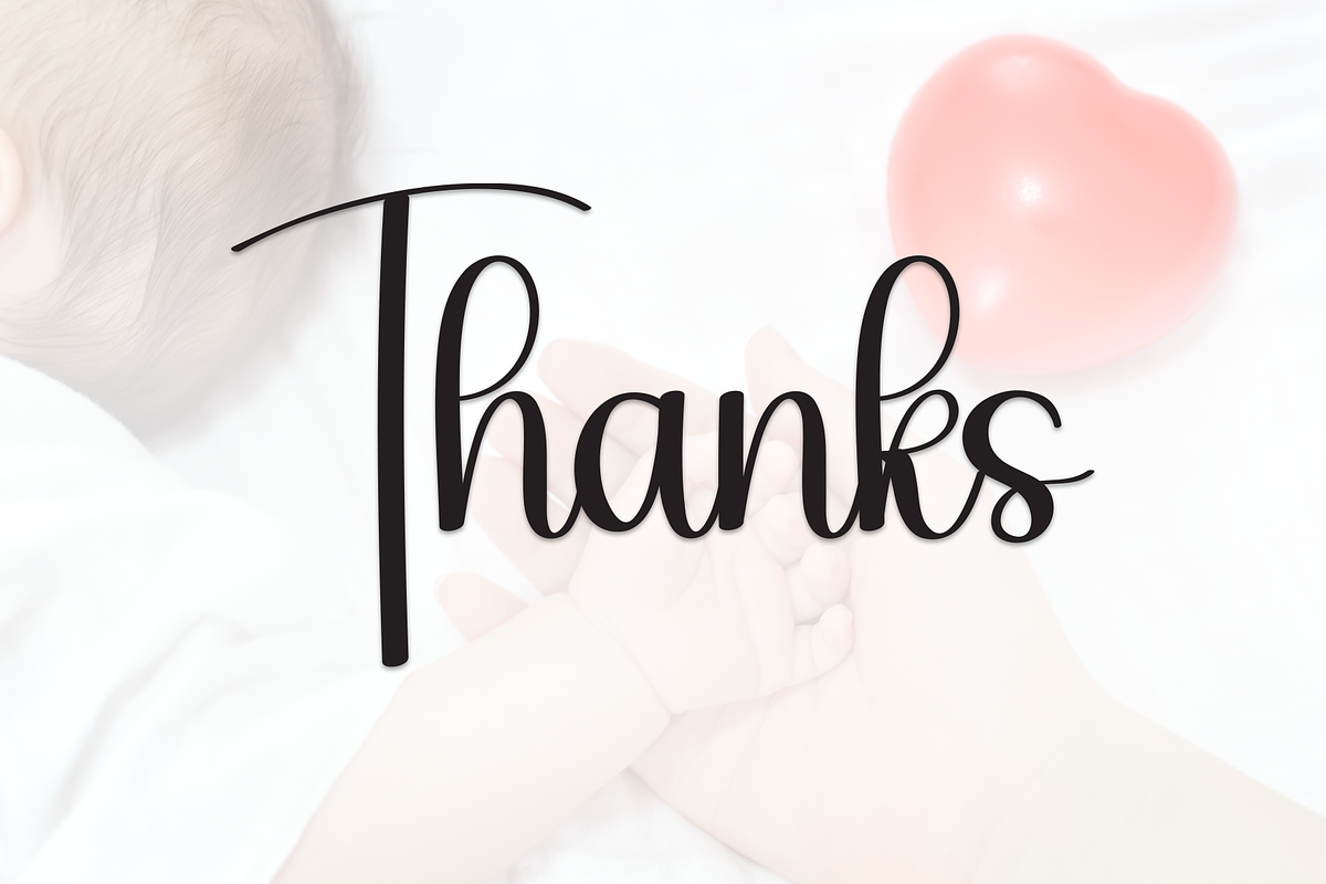 Babylove | Script Font, a Sans Serif Font by Scratchones (Photo 9 of 9)
