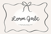 Lemon Garlic - Handwritten Font, a Handwritten Font by Jimtype Studio (Thumbnail 1 of 5)