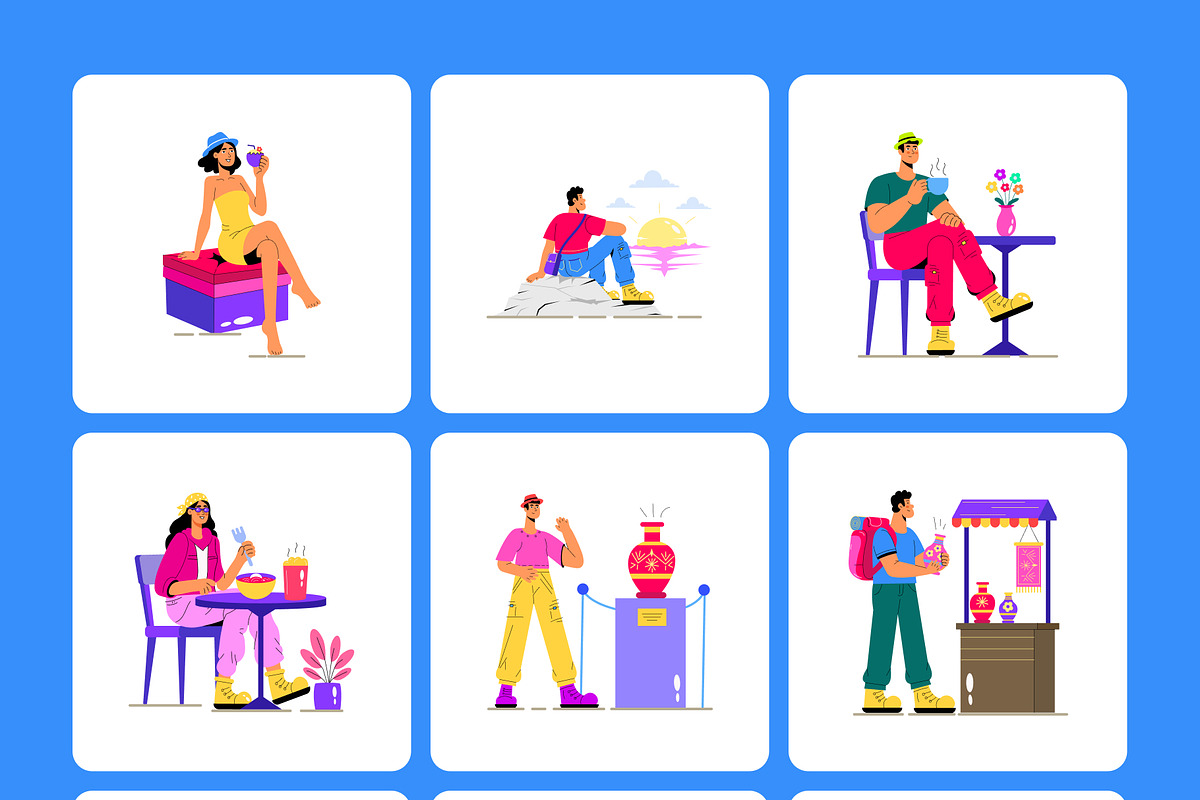 105 Animated Travel Bundle, a Transportation Illustration by Vectors Market (Photo 8 of 9)