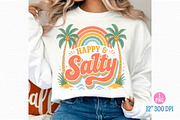 Boho Retro Happy & Salty Summer PNG, an Illustration by Dream Creation (Thumbnail 1 of 7)