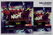 Halloween Party Flyer - PSD, a Flyer Template by Satgur Graphic Design (Thumbnail 1 of 5)