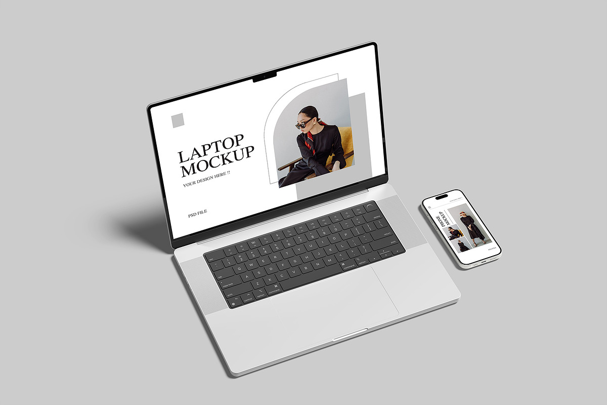Laptop and Phone Mockup, an iPhone Mockup by Amigos__46 (Photo 5 of 10)