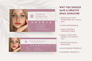 Influencer Email Signature Beauty, an Email Template by Golden Horizons Studio (Thumbnail 4 of 10)